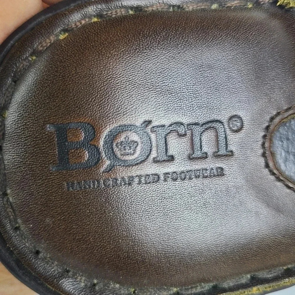 Born brown clogs with buckle detail - Picture 7 of 9